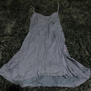 American Eagle Outfitters Navy Polka Dot Dress